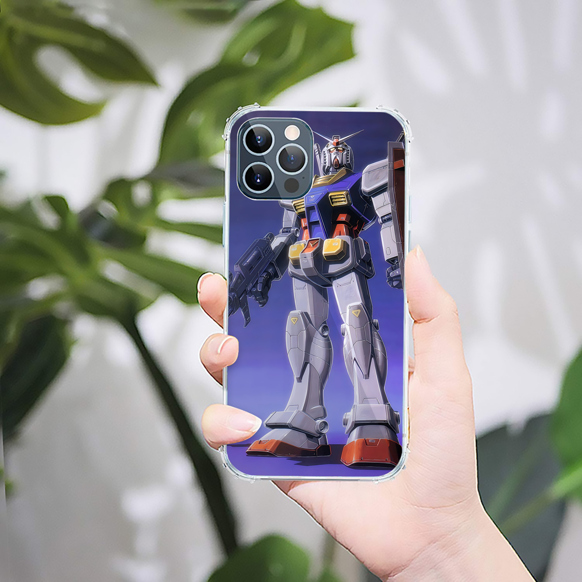 （画像用） 機動戦士ガンダム Mobile Suit Gundam 【iPhone 12シリーズ対応】透明スマホケース（クリアソフトケース）